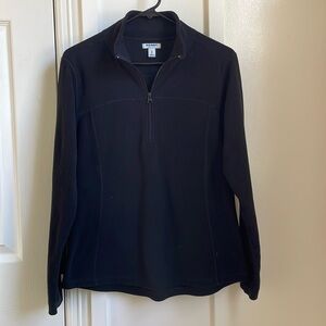 Black fleece pullover from Old Navy. Size medium.